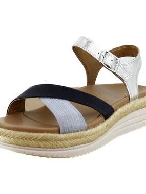 Vionic Mar Women's Sandal Navy Multi Leather  Size 9.5